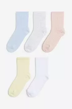 Упаковка из 5 носков H&M, желтый
