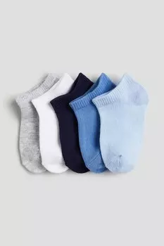 Упаковка из 5 носков-кроссовок H&M, синий