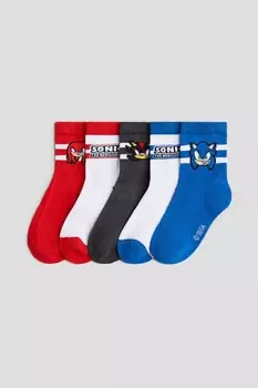 Упаковка из 5 носков с рисунком H&M, синий