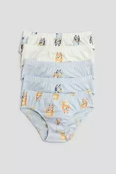Упаковка из 5 печатных трусов H&M, мультиколор