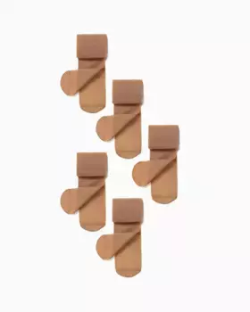 Упаковка из 5 прозрачных колготок для девочек с эластичным поясом Zippy, бежевый