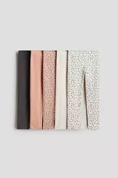 Упаковка из 5 трикотажных леггинсов H&M, мультиколор