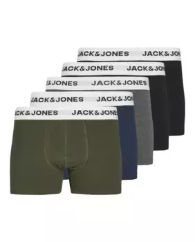 Упаковка из 5 трусов-боксеров для мальчиков Jack & Jones, черный