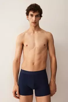 Упаковка из 5 трусов-боксеров средней длины с лайкрой H&M, синий