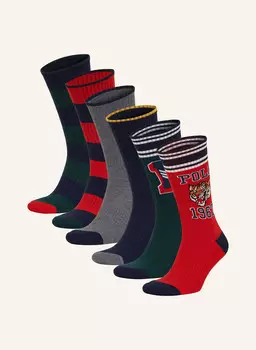 Упаковка из 6 носков. Polo Ralph Lauren, мультиколор