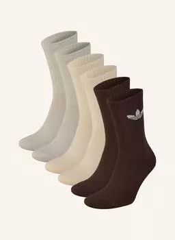 Упаковка из 6 носков с трилистником и подушкой Adidas Originals, мультиколор