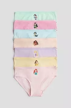 Упаковка из 7 хлопковых трусиков H&M, мультиколор