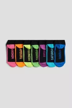 Упаковка из 7 носков-кроссовок H&M, черный