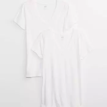 Упаковка из двух футболок с круглым вырезом Gap, белый