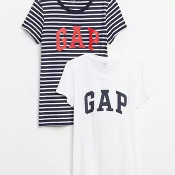 Упаковка из двух футболок с логотипом Gap, синий