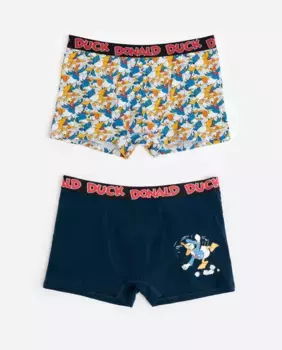 Упаковка из двух мужских трикотажных трусов-боксеров разных цветов Disney, мультиколор