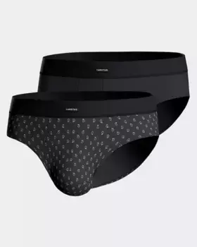 Упаковка из двух мужских трикотажных трусов разных цветов Impetus, тёмно-синий