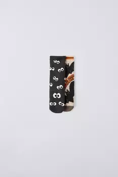 Упаковка из двух нескользящих носков ZARA, оранжевый