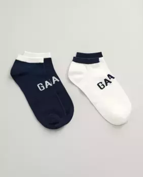 Упаковка из двух пар мужских носков длиной до щиколотки Gant, тёмно-синий