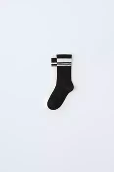 Упаковка из двух полосатых носков ZARA, черный