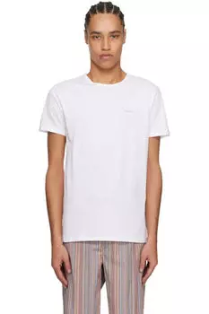Упаковка из пяти белых футболок для отдыха из органического хлопка Paul Smith