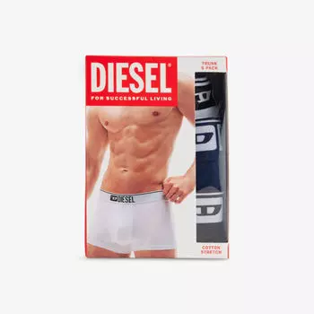 Упаковка из пяти трусов Diesel из стрейч-хлопка, мультиколор