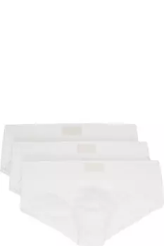 Упаковка из трех белых хлопковых трусов SKIMS