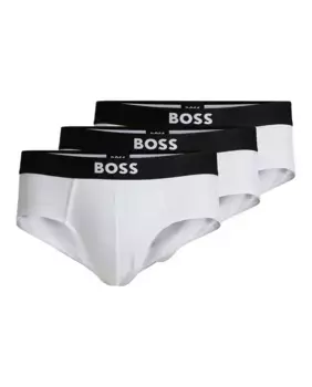 Упаковка из трех мужских хлопковых трусов Boss, белый