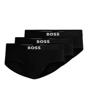 Упаковка из трех мужских хлопковых трусов Boss, черный