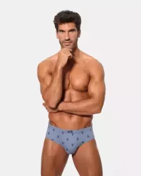Упаковка из трех мужских трусов синего цвета Abanderado, мультиколор