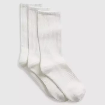 Упаковка из трех пар коротких эластичных носков Gap, белый
