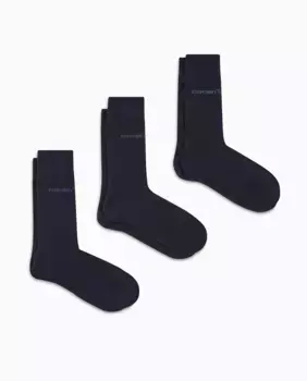 Упаковка из трех пар мужских носков Armani, темно-синий