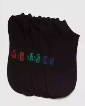 Упаковка из трех пар мужских носков длиной до щиколотки Dim, черный