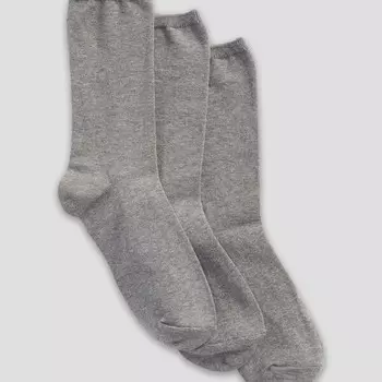Упаковка из трех пар носков средней длины. Gap, серый