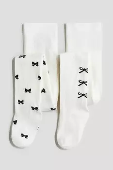 Упаковки колготок тонкой вязки H&M, белый