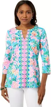 UPF 50+ Туника Карина Lilly Pulitzer, цвет Multi Rose To The Occasion Engineered Chilly Lilly