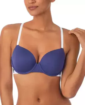 Уплотненный бюстгальтер на косточках DKNY, синий