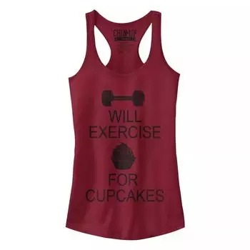 Упражнение для юниоров с подтягиваниями для Cupcakes Racerback Tank