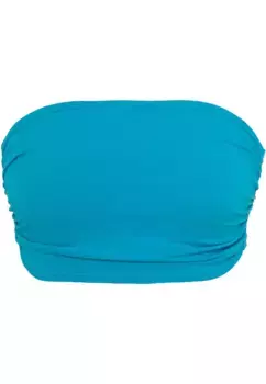 URBAN CLASSICS Бюстгальтер без косточек "URBAN Classics Ladies Bandeau Top", бирюзовый