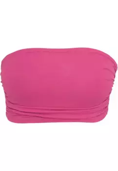 URBAN CLASSICS Бюстгальтер без косточек "URBAN Classics Ladies Bandeau Top", фуксия