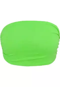 URBAN CLASSICS Бюстгальтер без косточек " Urban Classics Ladies Neon Bandeau Top", зеленый