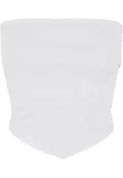 URBAN CLASSICS Бюстгальтер без косточек " Urban Classics Ladies Knotted Bandeau", белый