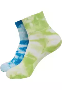 URBAN CLASSICS Чулки " Urban Classics Unisex Tie Dye Short Socks, 2 шт." (1 пара), синий