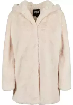 URBAN CLASSICS Парка " Urban Classics Women's Ladies Hooded Teddy Coat" (1 шт.), без капюшона, кремовый