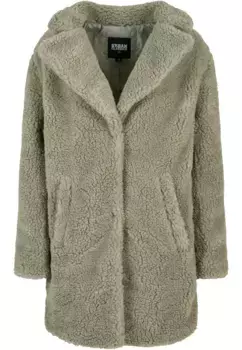 URBAN CLASSICS Парка " Urban Classics Women's Ladies Oversized пальто из шерпы" (1 шт.), без капюшона, цвет Softsalvia
