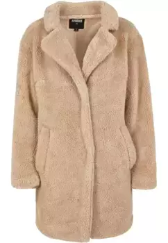 URBAN CLASSICS Парка " Urban Classics Women's Ladies Oversized пальто из шерпы" (1 шт.), без капюшона, цвет Sand