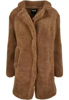 URBAN CLASSICS Парка " Urban Classics Women's Ladies Oversized пальто из шерпы" (1 шт.), без капюшона, цвет Midground