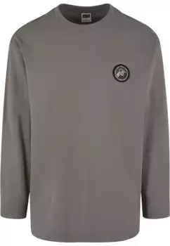URBAN CLASSICS с длинным рукавом "URBAN Classics Мужская нашивка для походов LS", цвет Asphalt