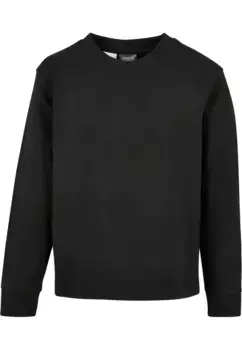 URBAN CLASSICS с длинным рукавом " Urban Classics для мужчин и мальчиков, свободная рубашка с длинным рукавом и тяжелыми рукавами", черный