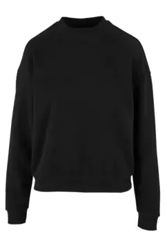 URBAN CLASSICS Свитер "URBAN Classics Ladies Ladies Oversized Light Terry Crewneck", черный
