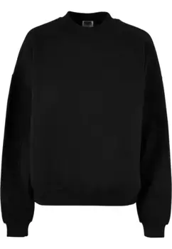 URBAN CLASSICS Свитер "URBAN Classics Ladies Ladies Oversized Organic Crewneck", черный