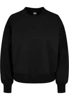 URBAN CLASSICS Свитер " Urban Classics Ladies Ladies Oversized Rainbow Crewneck", черный