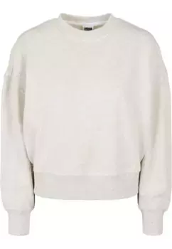 URBAN CLASSICS Свитер " Urban Classics Ladies Ladies Oversized Rainbow Crewneck", серый