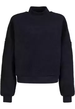 URBAN CLASSICS Свитер " Urban Classics Ladies Ladies Sherpa Crewneck", черный