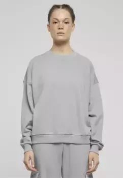 URBAN CLASSICS Свитер "URBAN Classics Ladies Ladies Oversized Light Terry Crewneck", цвет Lightasphalt